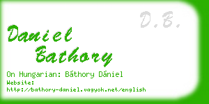 daniel bathory business card