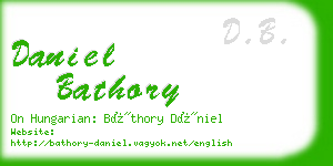 daniel bathory business card